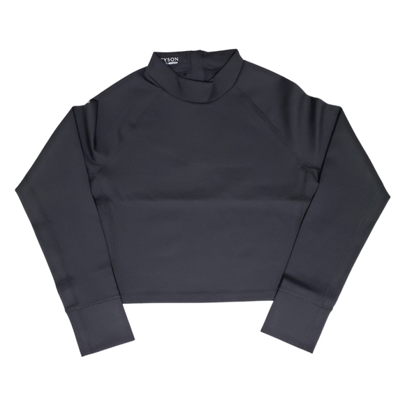 Greyson Tops - Greyson Nova Mock Neck Crop Shirt Long Sleeve XL Shepherd Black NWT